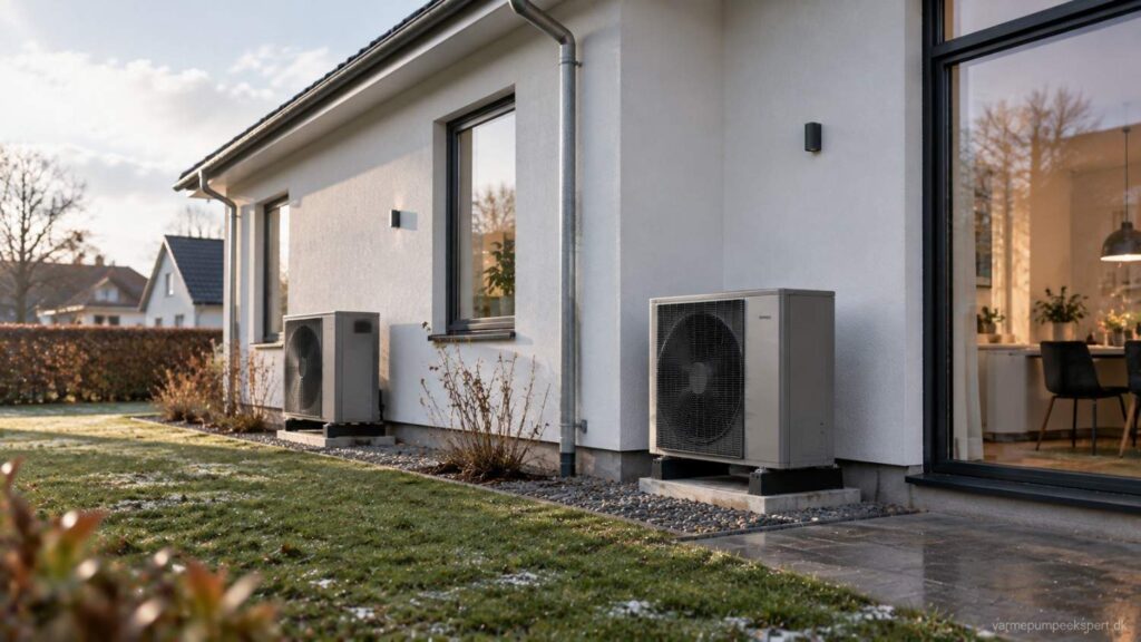 Én stor eller to mindre luft til luft-varmepumper ved dansk hus med fokus på varmefordeling.